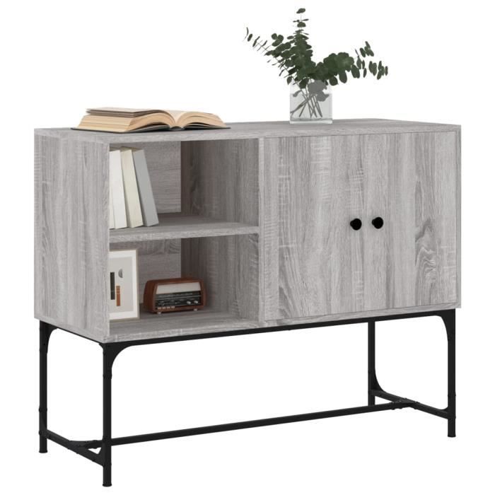 VidaXL Buffet sonoma gris 100x40x79,5 cm bois d'ingénierie 831821