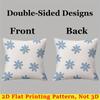 Sky Daisy Square Jacquard Pillow Cover for Sofa Office Waist Cushion Cover Home Decorative Pillowcase