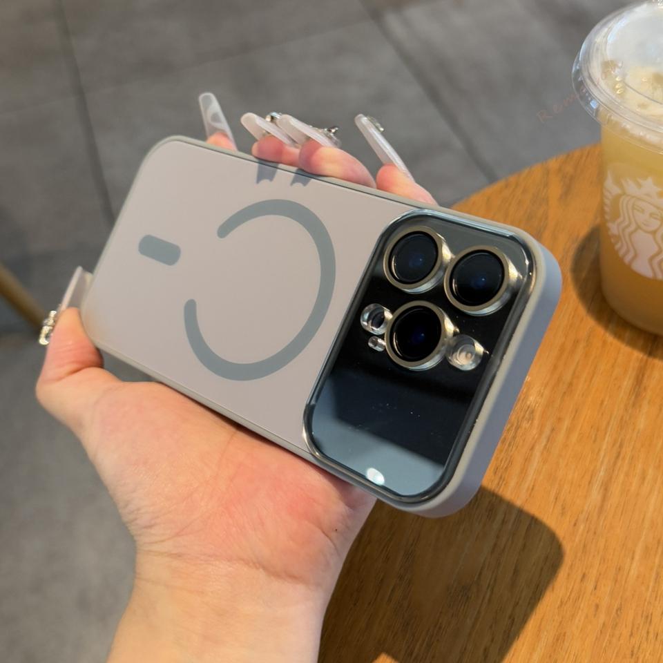 Official Original For Magsafe Magnetic Case For iPhone 17 Air 12 13 14 15 16 17 Pro Max Big Window Glass Lens Protector Cover