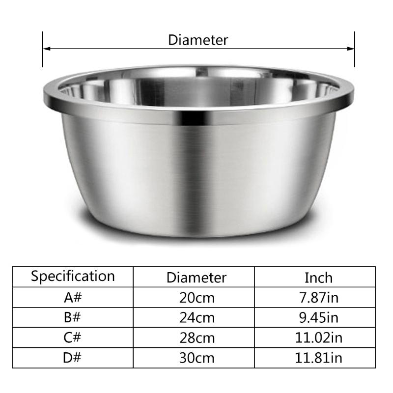 Large Stainless Steel Dog Bowls Metal Premium Bowl for Pets Sturdy and Durable Thick Smooth Metal Food and Water Dishes
