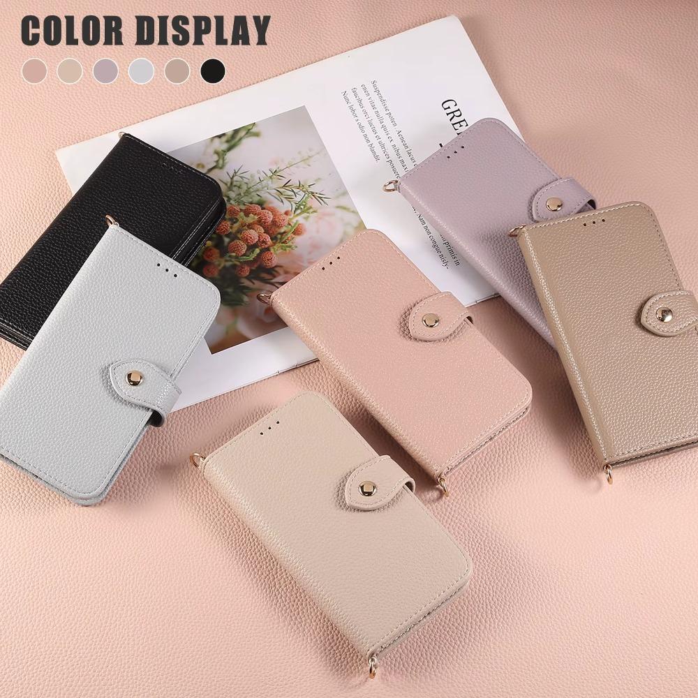 Flip Leather Cover for IPhone 17 Air 16E 16 15 Plus 14 13 12 11 Pro Max 7 8 Mirror Wallet with Card Holder Crossbody Phone Case