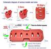 Portable Sandboard 20L Plastic Fuel Tank for Cars - Self-Driving Vehicle Spare Gas Can