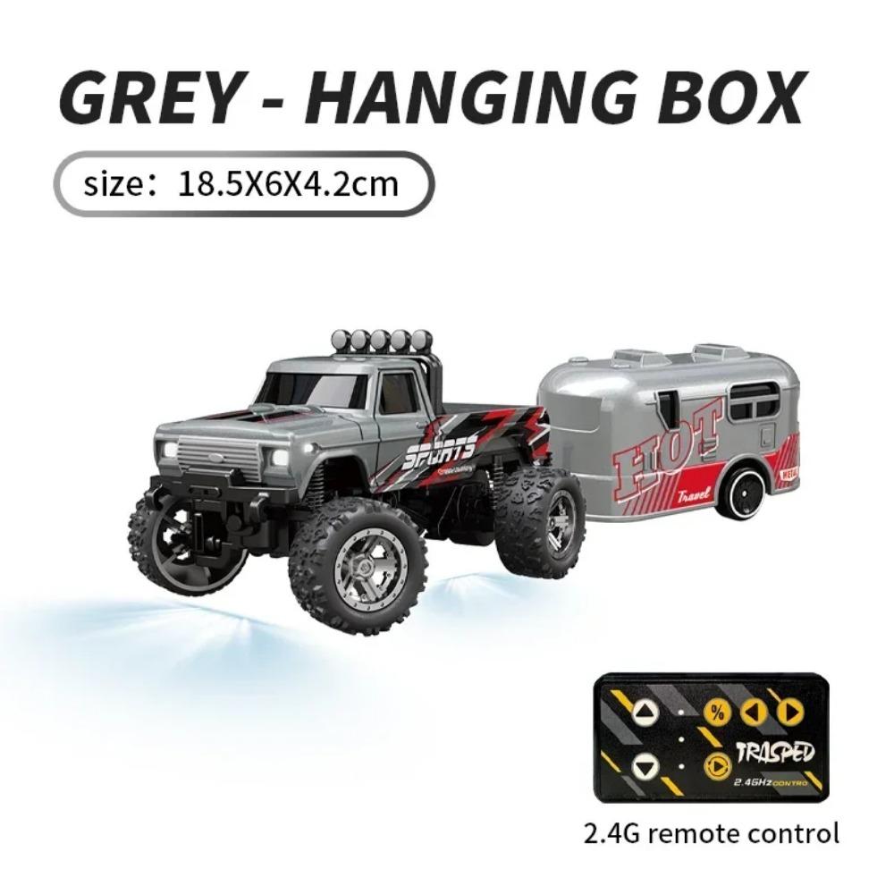 RC 1/64 Speed Mini Off-road Climbing Car Alloy Cool Appearance Light Shock Absorption Children's Toy Gift