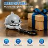 Nibble Shark Pull Line Keychain Fidget Charm Funny Big Fish Eat Small Fish Design Stress Relief Toy Ornament Creative Present