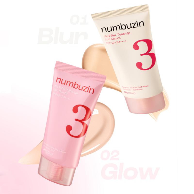 NUMBUZIN No.3 No Filter Tone-Up Sun Serum SPF 50+ PA++++ 50ml
