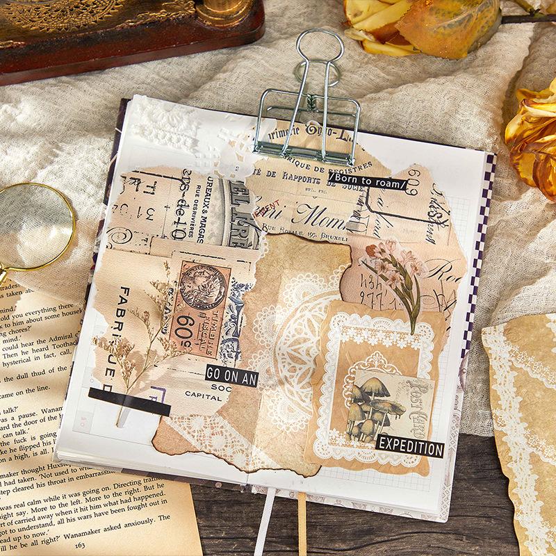 Fleeting Light Series: Retro Embossed Paper for Journaling & DIY