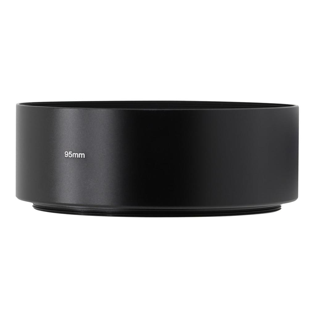 Toileum 95mm Medium Telephoto Lens Hood, 95mm Metal Screw-in Lens Shade, Lens Hood for 95mm Telephoto Lenses, Camera Lens Protection Shade