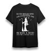 Women's T-shirt With Witchy Attitude Graphic Unisex Black Cotton Oversize Tee