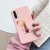For Samsung Galaxy Note 10 Note10 Plus Case Flower Gold Letter A Z Shockproof Soft Silicone Phone Cover For Samsung Note 10+ Bag