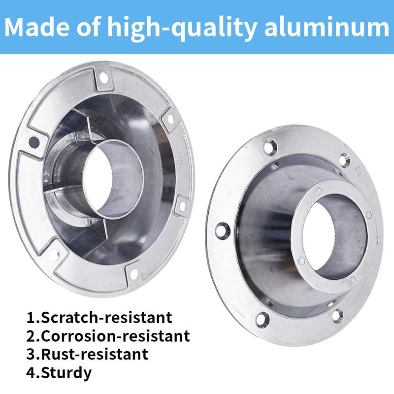2Pcs Aluminum Alloy RV Dinette Table Pedestal Base Camper Table Leg Anti-Rust Floor Mounting for RV Table Stability