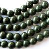 [GOLD STONE] Green Beitou Stone Strand, 40cm, from Taiwan, Negative Ion Measured, Radium Green Hokutolite, 10mm