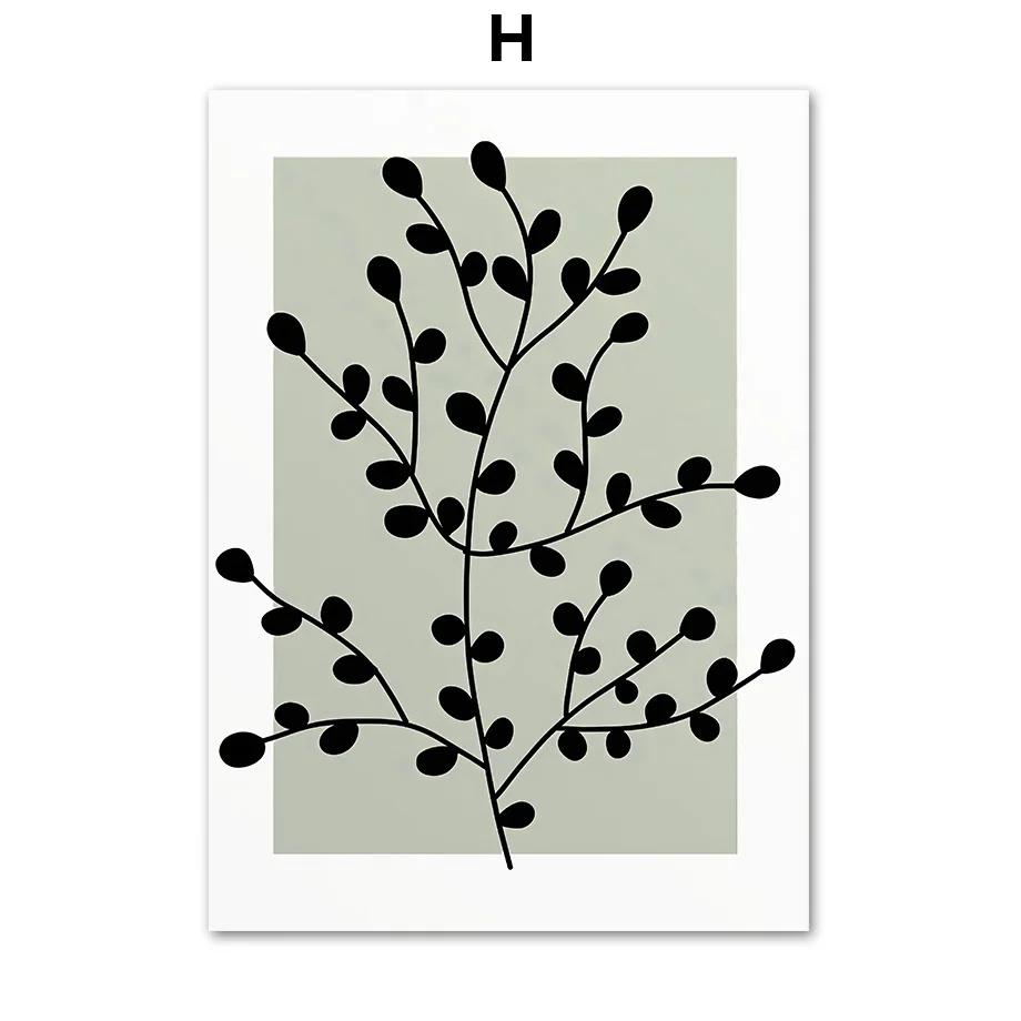 Monstera Plant Leaf Matisse Woman William Posters And Prints Canvas Painting Nordic Wall Art Pictures For Living Room Decor