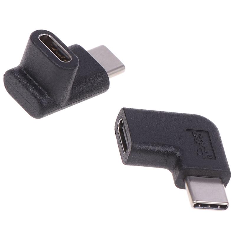 Rechtwinklig 90 Grad USB 3.1 Typ C Stecker auf Buchse USB-C Konverter Adapter