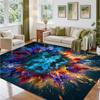 Chelsea FC Design Crystal Velvet Rug Soft Decorative Mat for Bedroom Entrance