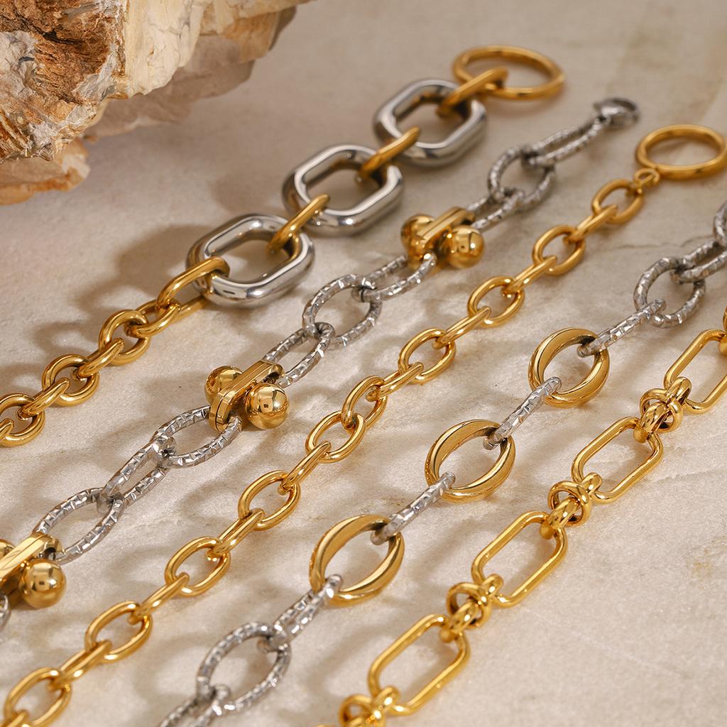 Stainless Steel Cuban Bracelet - High-end Metal Chain - Titanium Steel Jewelry Accessory