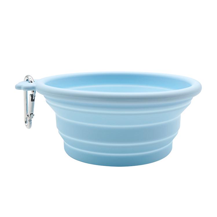 Collapsible Silicone Pet Food & Water Bowl for Cats and Dogs - Portable and Foldable for Outdoor Use