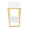 2 Tiers Flower Stand 60cm Sturdy Iron Frame Multifunctional Easy Assembly Flower Pot Shelf for