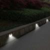 Landscape & Walkway Lights 3 Led Solar Stair Light Stainless Steel Pathway Lamp Decor Silver