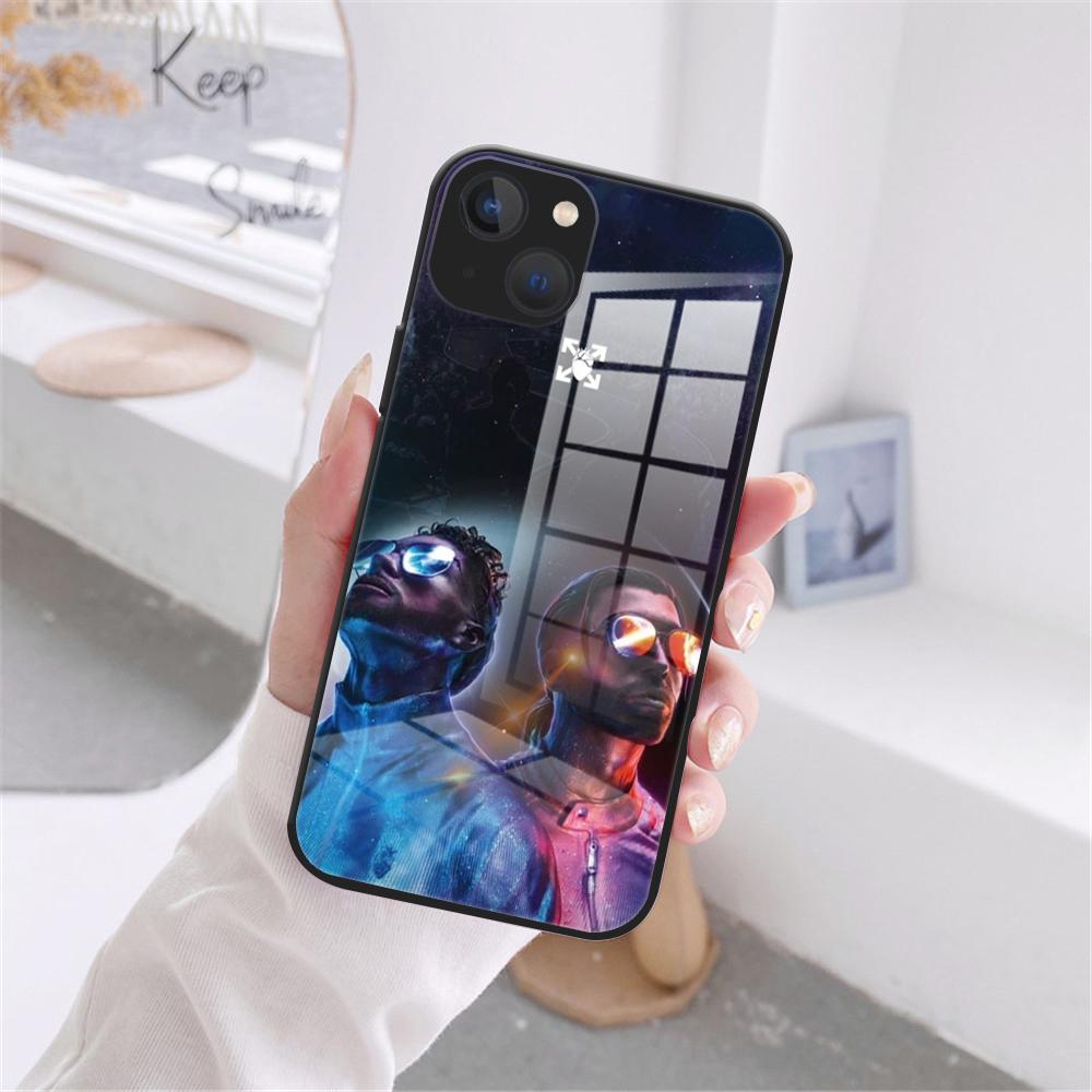 

Чехол PNL QLF Rapper для iPhone 13 11 12 pro MAX 8 7 Plus X SE 2020 XR XS MAX 12 13 mini, черный чехол из закаленного стекла iphone 13 Mini