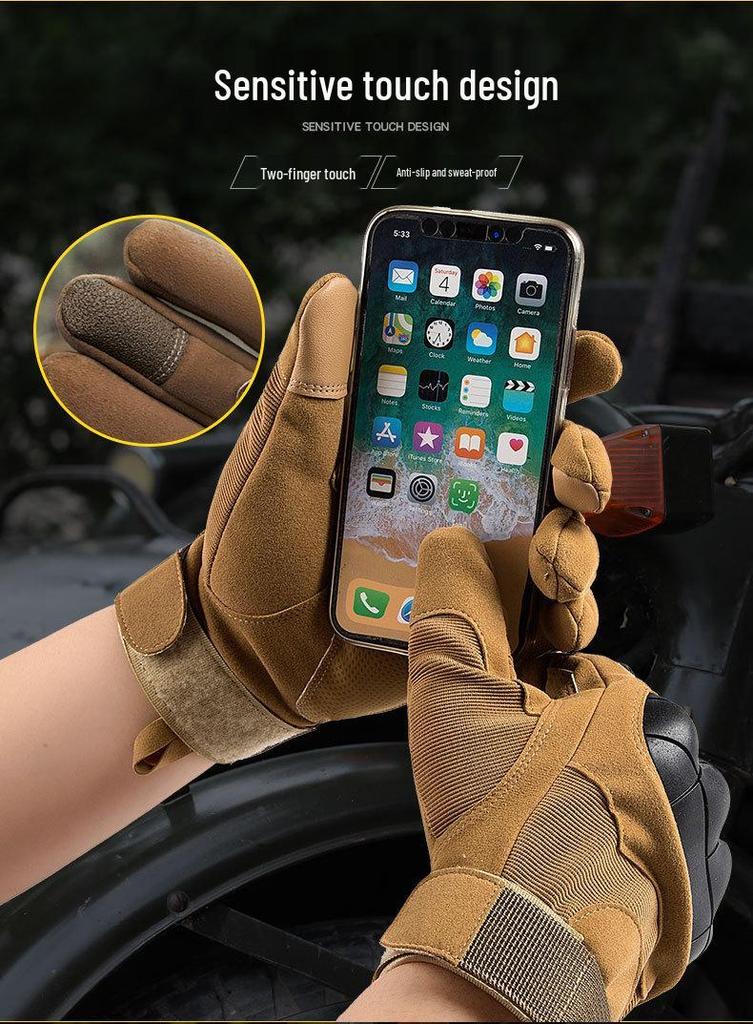 Tactical Full-Finger Non-slip Cut-Resistant Touchscreen Gloves for Outdoor Sports & Cycling
