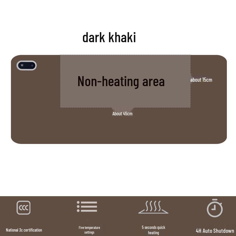 Smart Waterproof Heated Desk Mat with Partitioned Heating