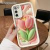 Phone Case: 2D Flat, Suitable for Samsung Galaxy A34 A35 M05 M06 S20 S22 S21 FE Plus 5G Protective Case, Pink Tulip, Perfect Christmas and Halloween H