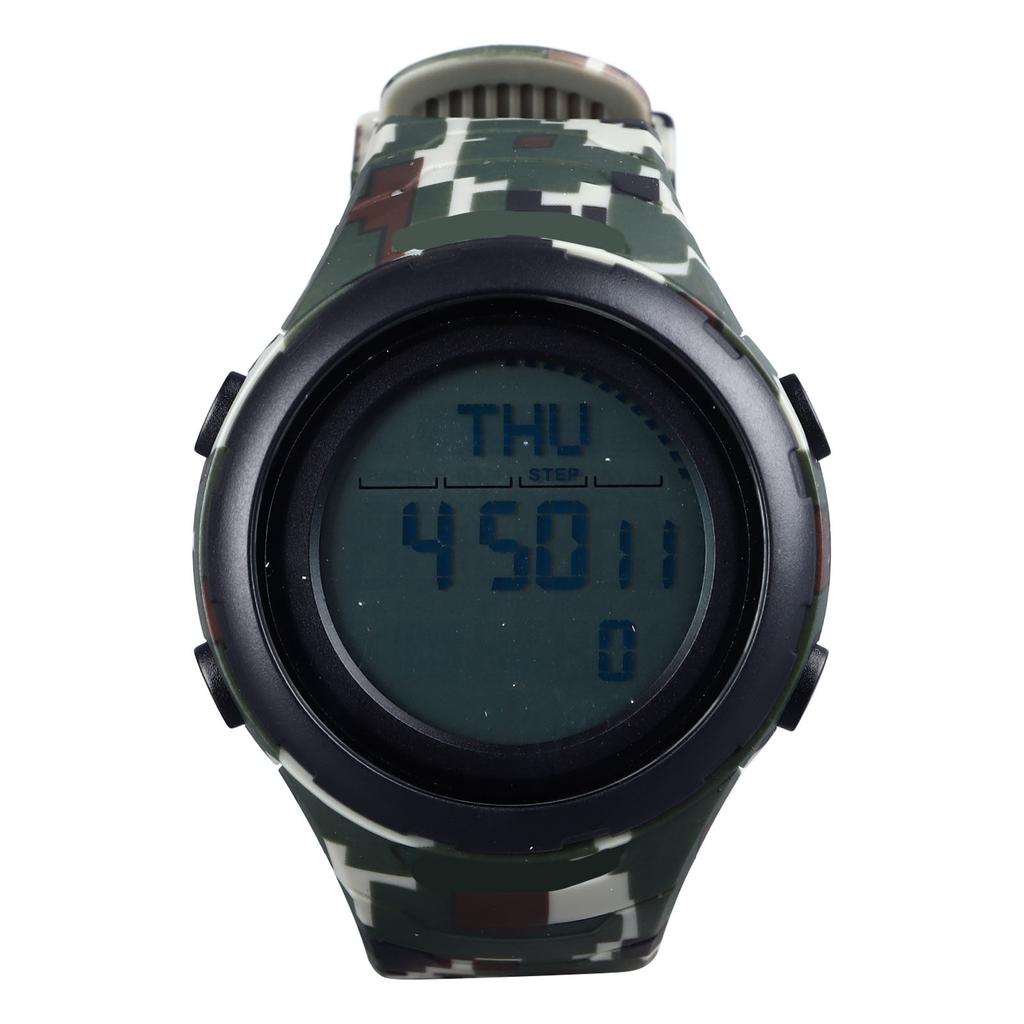 Analog Waterproof Sports Watch for Men 1 100 Second Stopwatch LED Display 12 24 Hour Format Digital Sport Watch OD