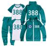 3 szt./zestaw dziecięcy strój do gry cosplay casualowy płaszcz spodnie sportowy strój dopasowujący kolory odzież sportowa koreański serial telewizyjny drewniany człowiek kostium