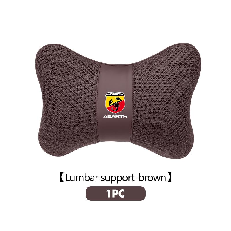 Car Headrest Lumbar Support Neck Pillow Lumbar Support Cushion For Abarth Freemont Strada 500x Grande Punto Ducato Stilo Palio