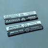 10.7cm Long Beam Thin Aluminium Label Sticker Car Emblem for Mercedes Benz Maybach AMG Star Wheat B Badge Logo Black Silver