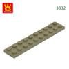 Non-Toxic 34Pcs/Lot 3832 2X10 Base Building Block Moc Board Parts Compatible With Bricks Diy Children Assembly Toys Gift Box