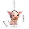 Interesting Acrylic Piglet Tag Ornaments Car Key animal Tags Fashion Funny Pig Decorative Pendant Decor novel Gift For Friends