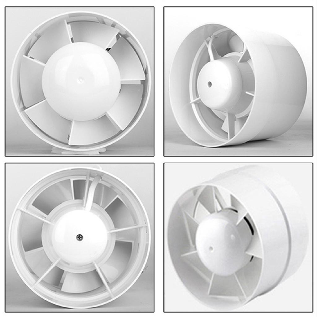 4 Inches Waterproof Exhaust Fan Low Noise Home Bathroom Kitchen Bedroom Toilet Ventilator Fan Hotel Wall Silent 14W 220V