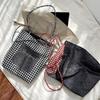 Retro Doublesided Denim Canvas Bag Women's New Korean Versatile Commuter Largecapacity Shoulder Cloth Bag