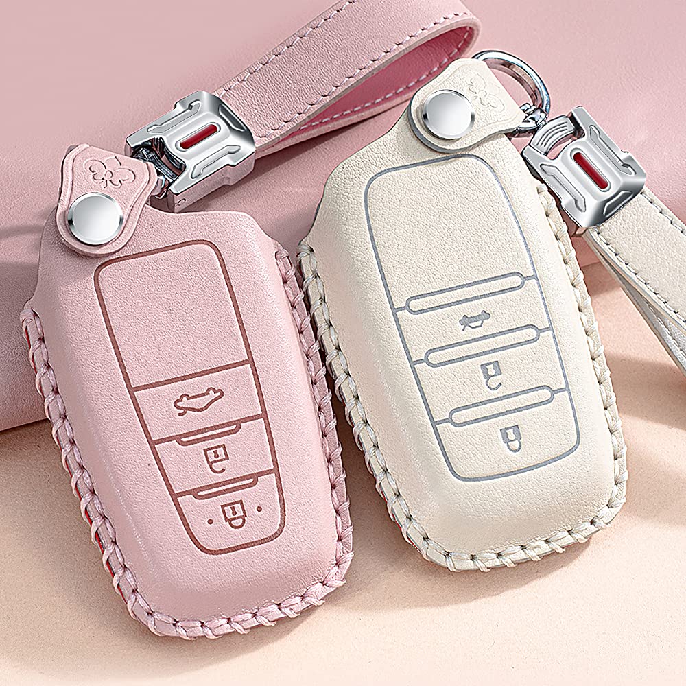 Key Smart Key Key Luxurious Compatible with the New Toyota 80 Land Cruiser Pink Toyota-specific Case, Protective, Cover, Holder, Stylish, Comfortable,