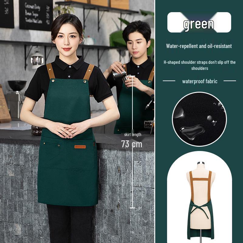 Tablier en toile imperméable avec logo personnalisé: Vêtements de travail résistants à la saleté et à l'huile pour cuisines et restauration