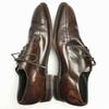 Made in England LOAKE Size 9 (27.5cm) Dark Brown Swirl Moc Business Shoes Vintage Men's(USED)