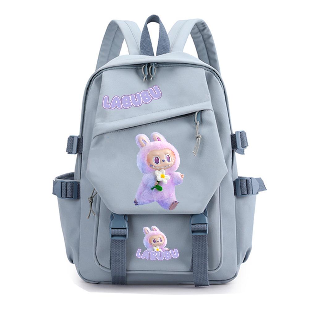 College Style Fashion Backpack Cute Cartoon Print Primary and Secondary School Students Large Capacity Schoolbag