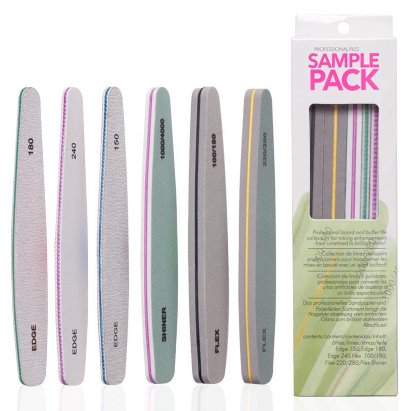 

6-Piece Nail Care Set: Manicure Tools, Nail Files, Sanding & Polishing Sponges, Nail Polish Remover, and Repair Kit