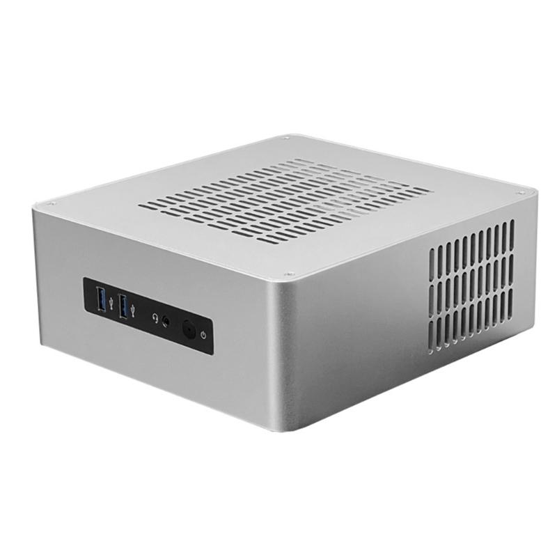 TA80 Caja Mini PC Soporta Placa Base Mini ITX Chasis HTPC con Refrigeración Avanzada Para Ordenador de Oficina en Casa