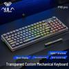 Tarantula F98 Pro Triple-Mode Transparent Wireless Bluetooth Mechanical Keyboard with Display & Hot-Swappable Keys