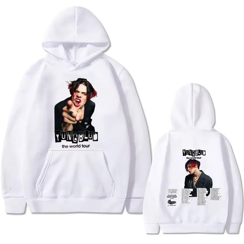 Rock Singer Yungblud 2025 World Tour Hoodie Autumn Winter Male Vintage Hooded Sweatshirts Men Women Fashion Oversized Hoodies