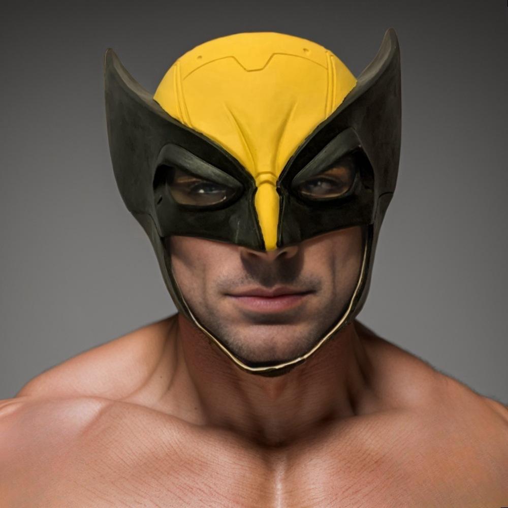 

Halloween Horror Mask Party Latex Headgear cos Film and TV merchandise costume prop Wolverine mask x34017s