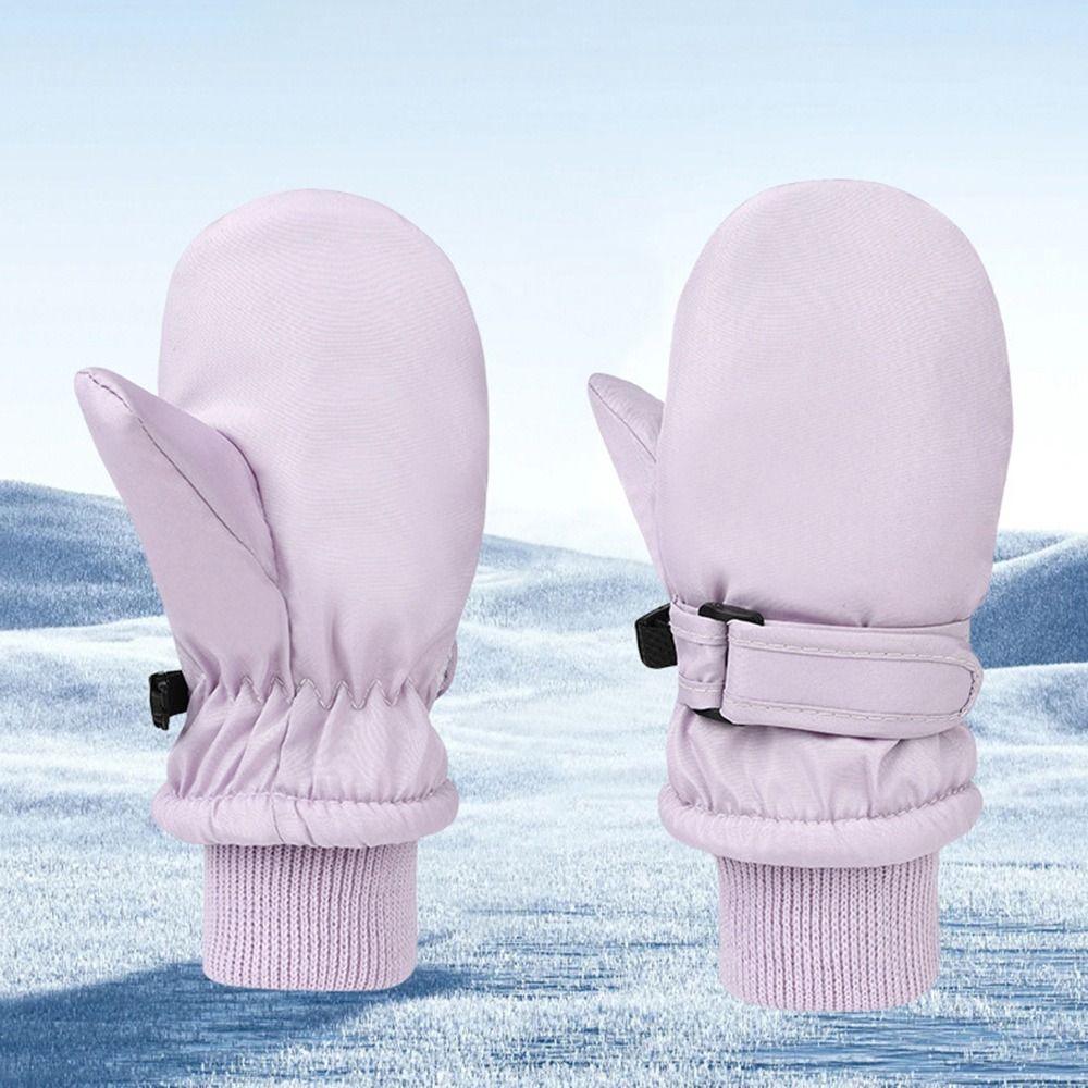 Non-slip Children Ski Gloves Warm Kids Winter Mittens Cute Snow Gloves  Children Kids
