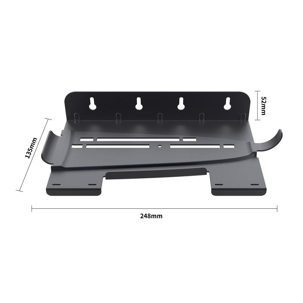 Wall Mount Console Bracket Set Gaming Shelf Detachable Accessories, Metal Rack Host