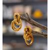 Yhpup New Stainless Steel Multi Circle Round Drop Earrings 2025 Waterproof Daily Recommend Fashion Attractive Women Jewelry Gift