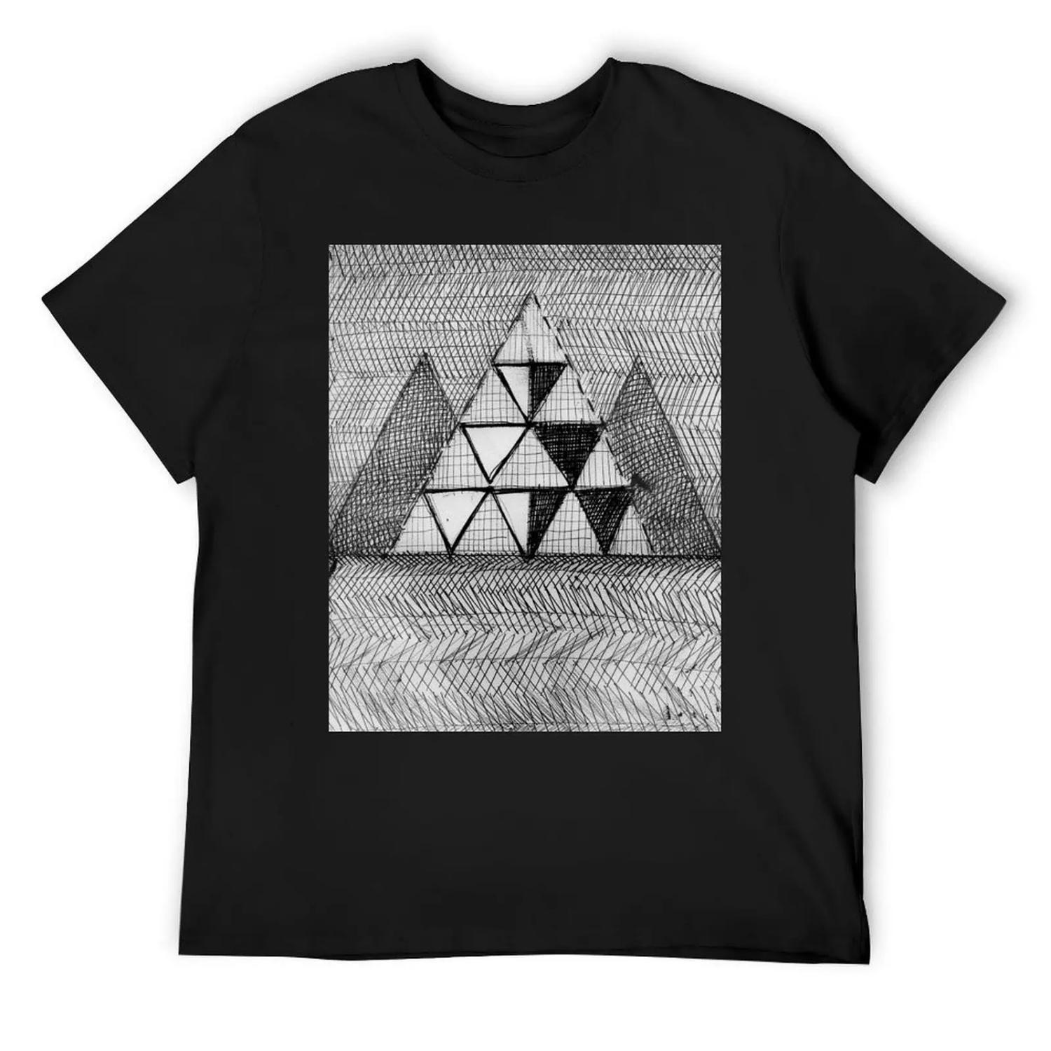 

DIALECTICAL PYRAMID T-Shirt vintage graphic tee anime stuff T-shirts oversize heavyweights shirts men graphic XXXXXL чорний