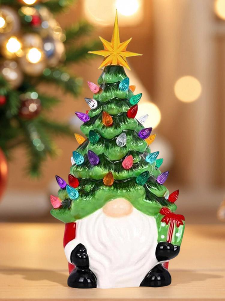 Cute Dwarf Decorations Multi-Purpose Resin Xmas Gnome Crafts Small Christmas Dwarf Figurine for Home Decor
