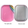 Rectangle Shaped Nail Art Mixing Palette Stainless Steel Display Plate Nail Art Palette for Professional Manicure