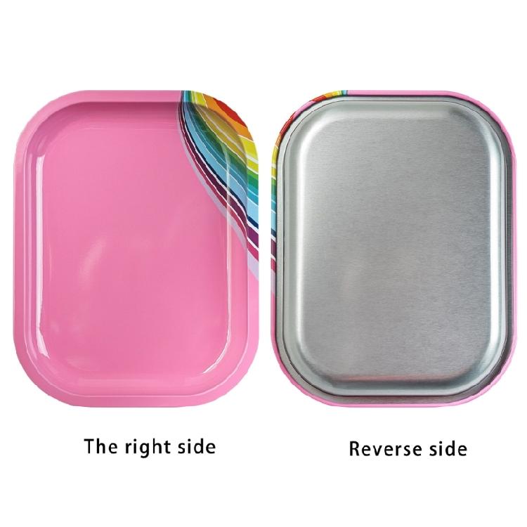 Rectangle Shaped Nail Art Mixing Palette Stainless Steel Display Plate Nail Art Palette for Professional Manicure